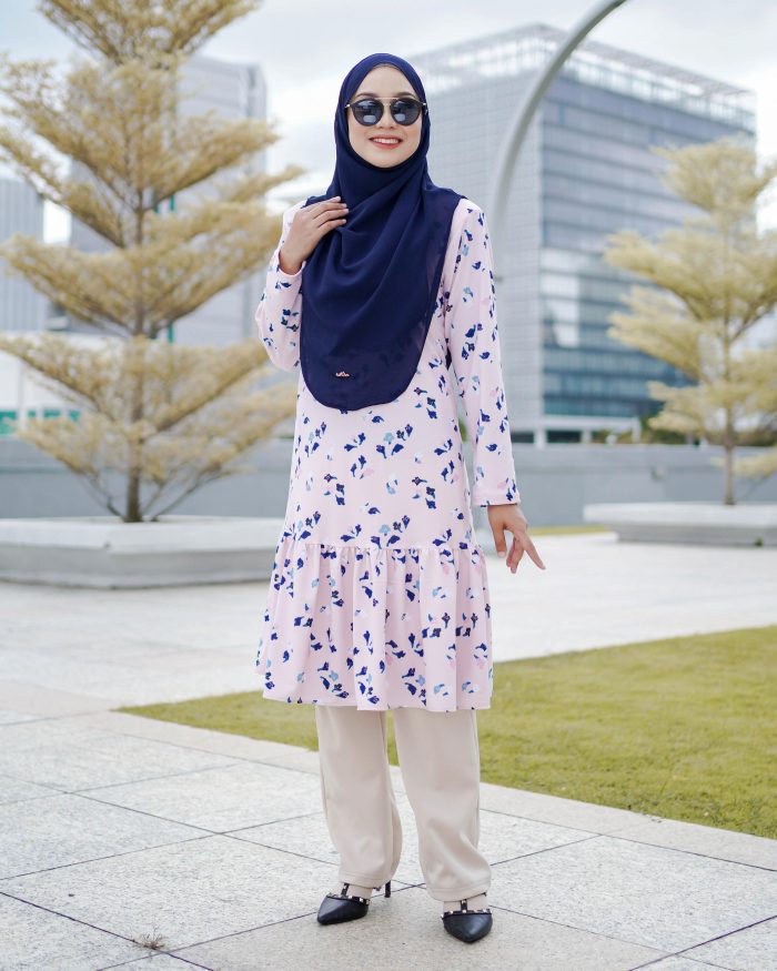 Tunic Ruffle Lendra Printed 2.0 - Emeria Pink - Image 5