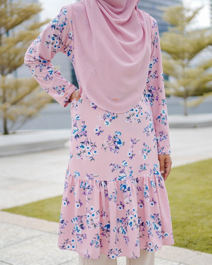 Tunic Ruffle Lendra Printed 2.0 - Dianthus Pink - Image 4