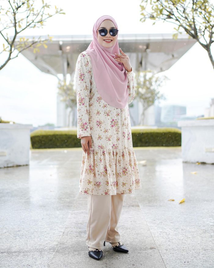 Tunic Ruffle Lendra Printed 2.0 - Vintage Oleander - Image 2