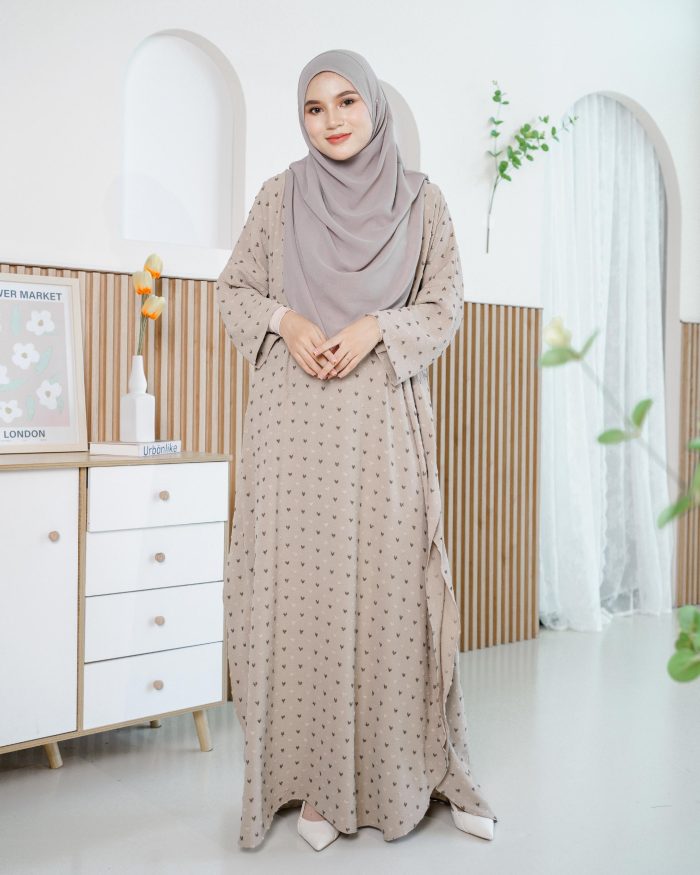 Kaftan Safia - Ash Khaki - Image 2