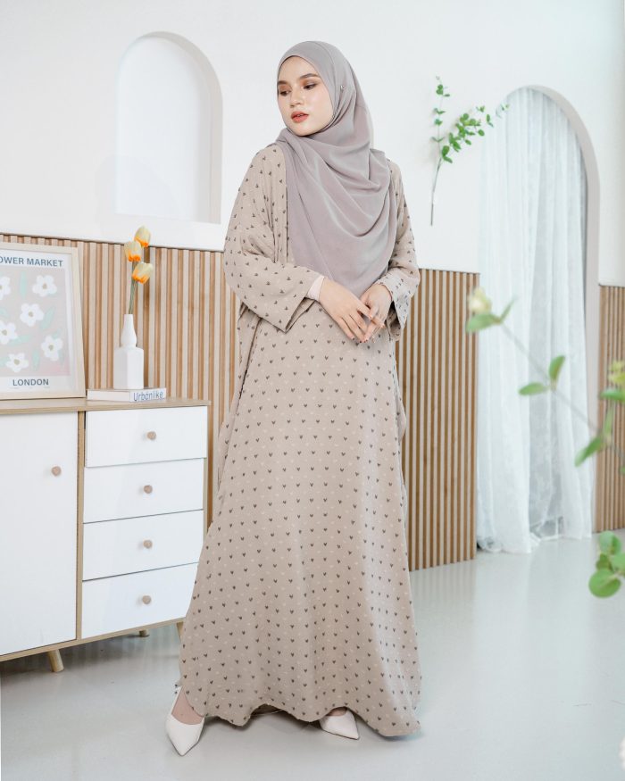 Kaftan Safia - Ash Khaki