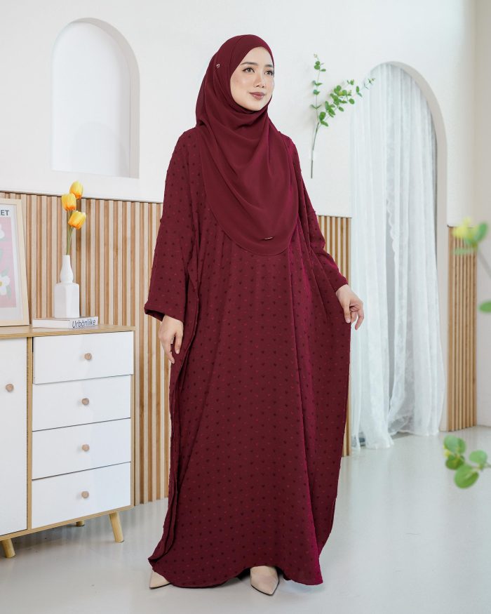 Kaftan Safia - Maroon