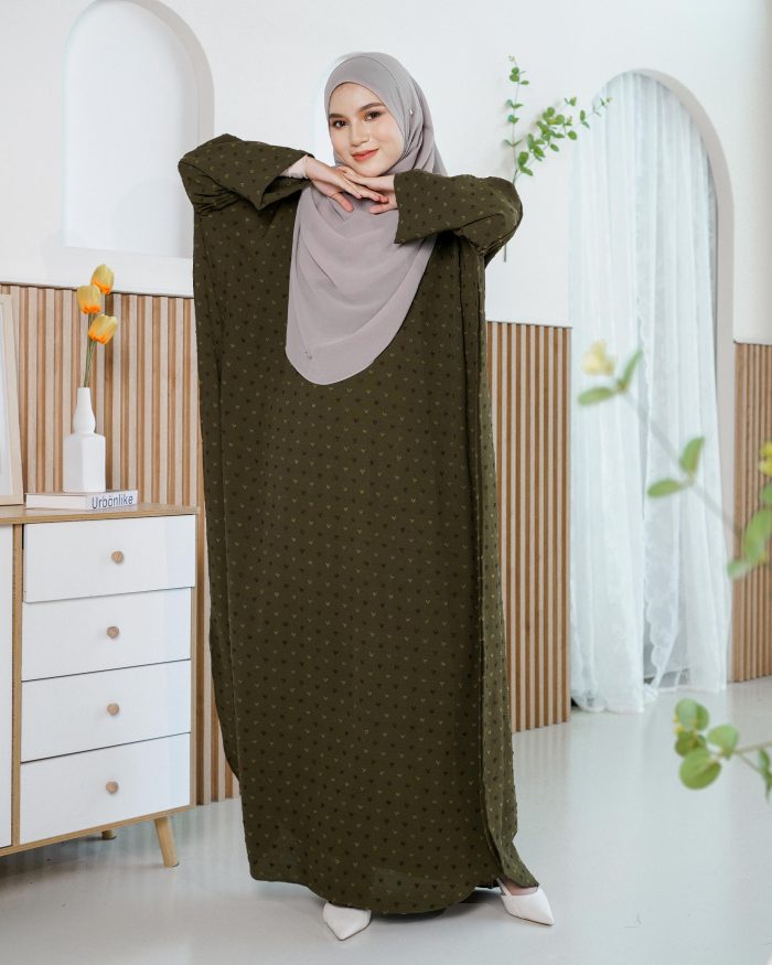 Kaftan Safia - Olive Green - Image 3