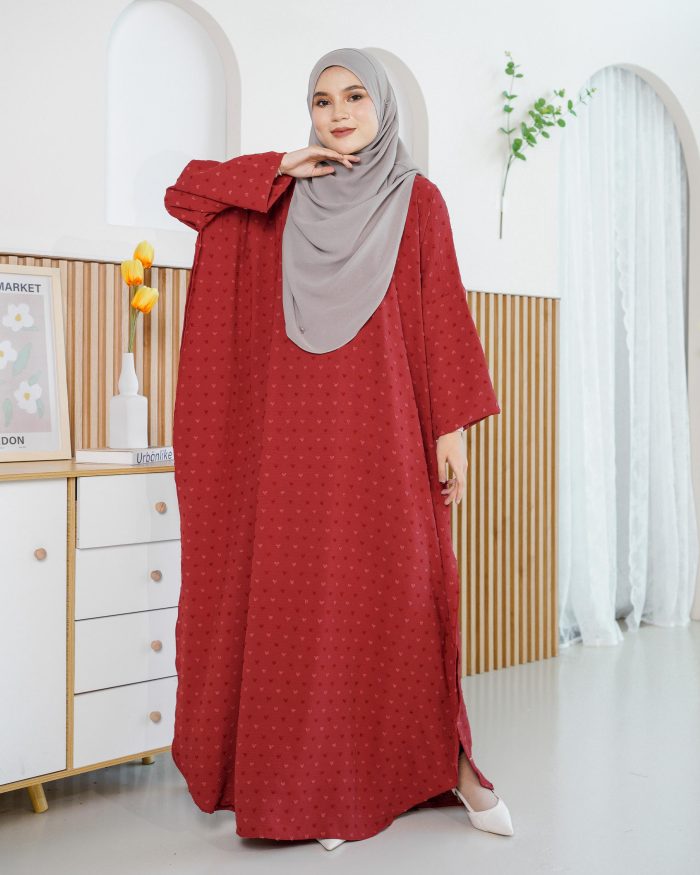 Kaftan Safia - Ruby Red - Image 2