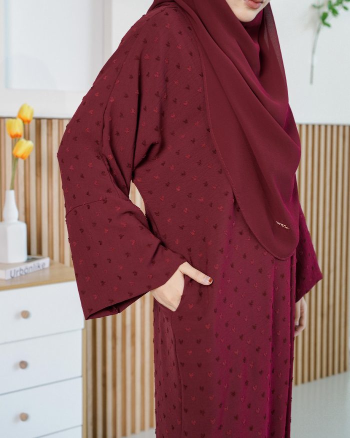 Medi Dress Siera - Maroon - Image 4