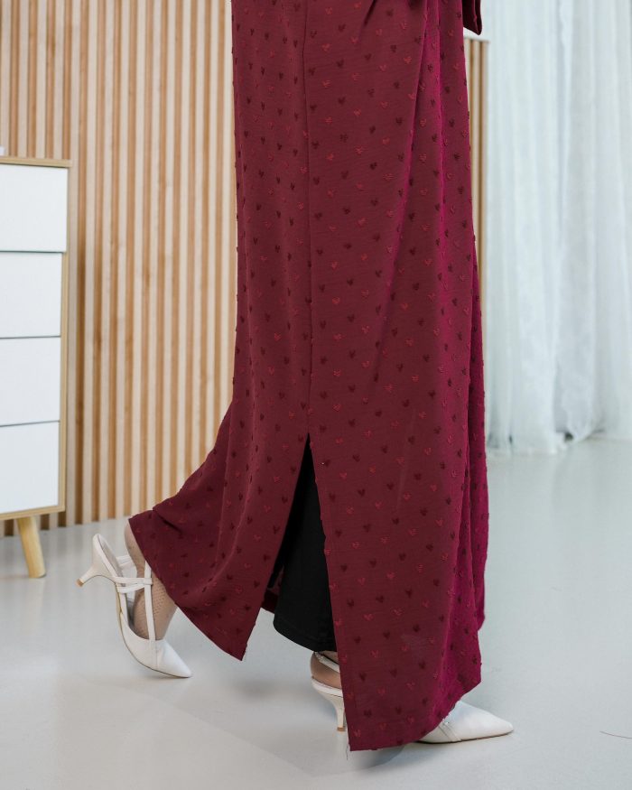 Medi Dress Siera - Maroon - Image 5