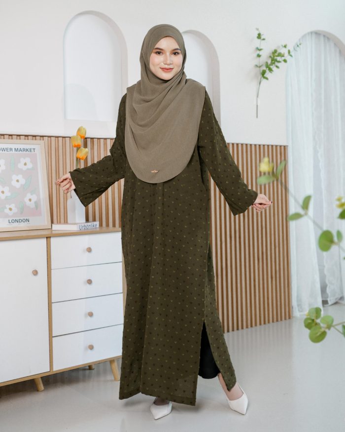 Medi Dress Siera - Olive Green