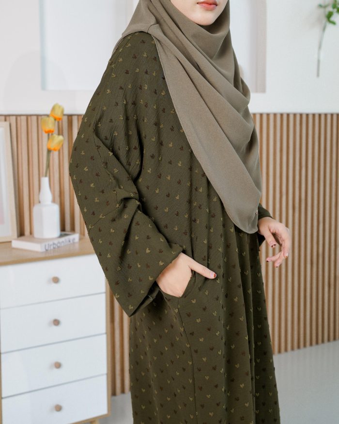 Medi Dress Siera - Olive Green - Image 5