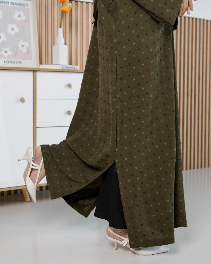 Medi Dress Siera - Olive Green - Image 6