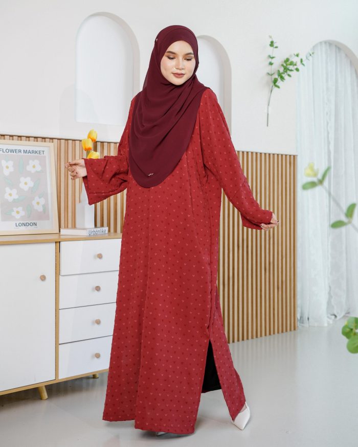 Medi Dress Siera - Ruby Red