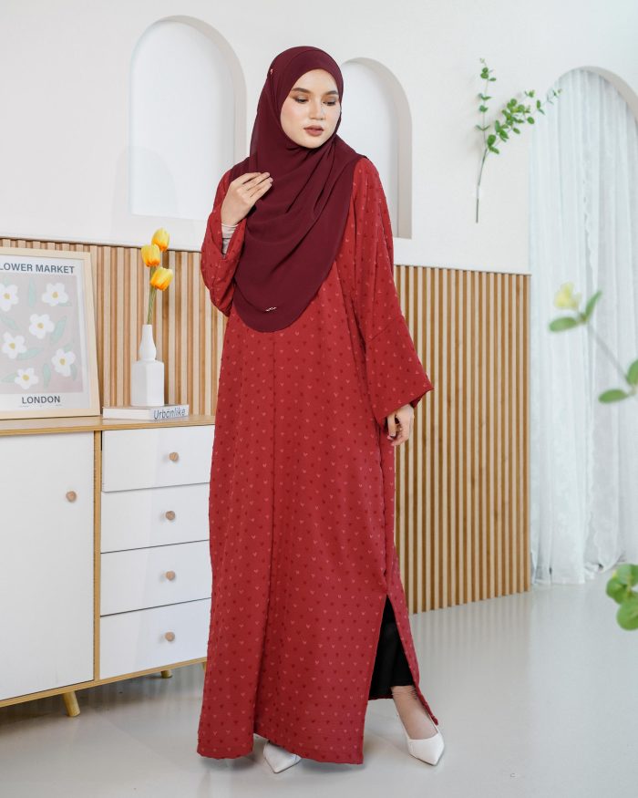 Medi Dress Siera - Ruby Red - Image 2