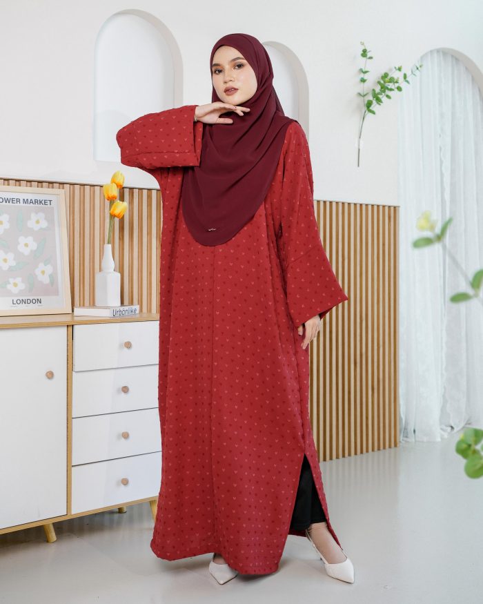 Medi Dress Siera - Ruby Red - Image 3