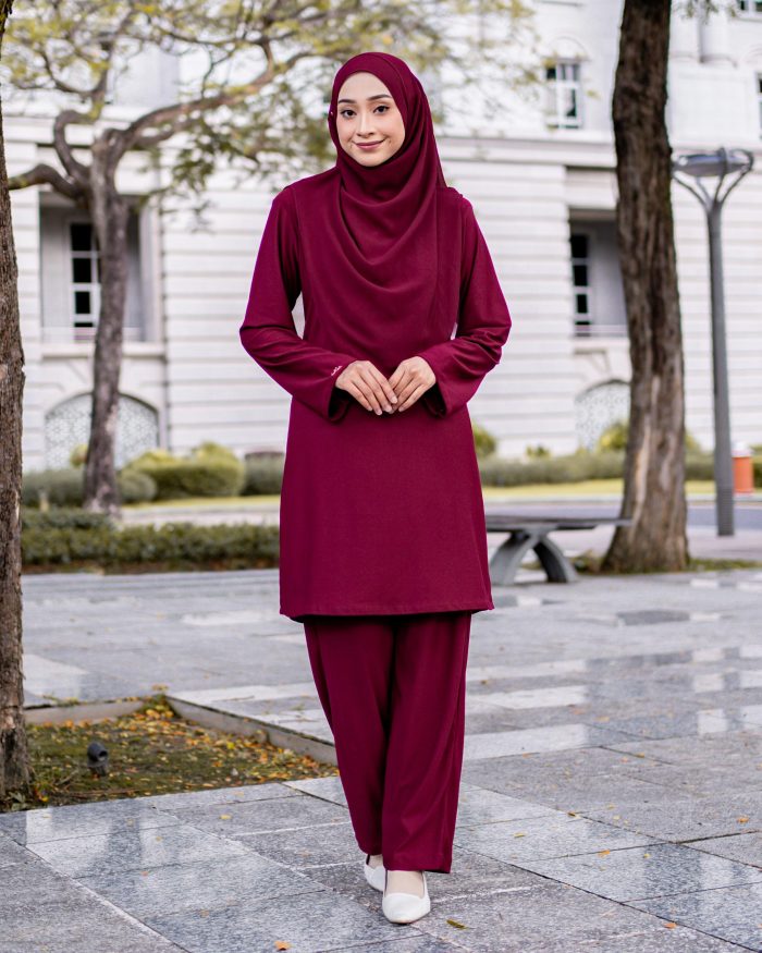 Suit Lubna 3.0 - Maroon - Image 2