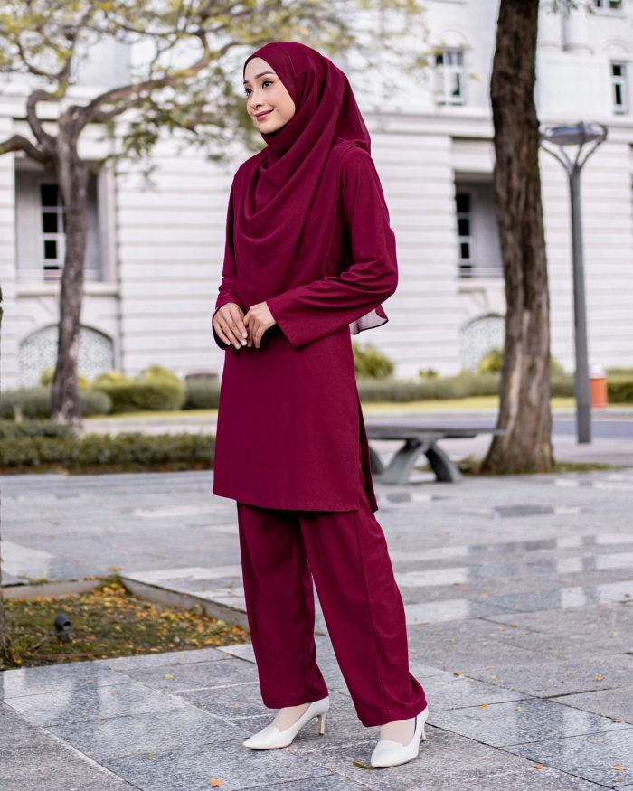 Suit Lubna 3.0 - Maroon - Image 3