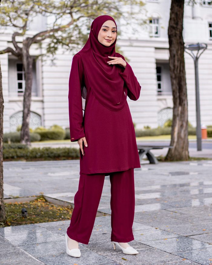 Suit Lubna 3.0 - Maroon