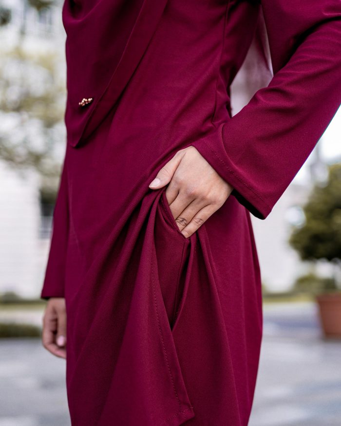 Suit Lubna 3.0 - Maroon - Image 5