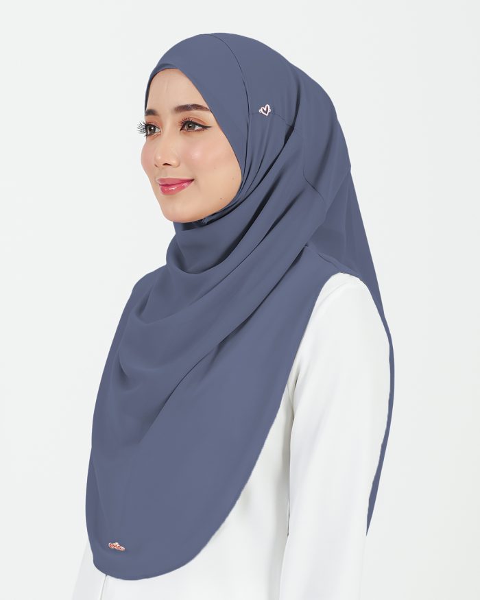 [AS-IS] Tudung Sarung Instant Chiffon Lustia (L) - Aegean