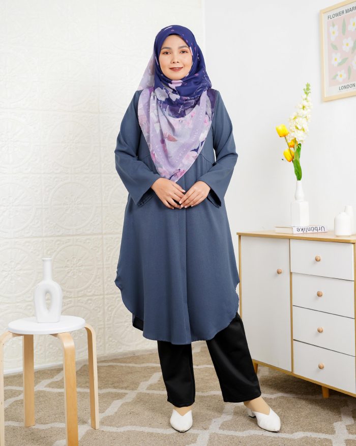 Blouse Sarima - Pebble Blue - Image 2