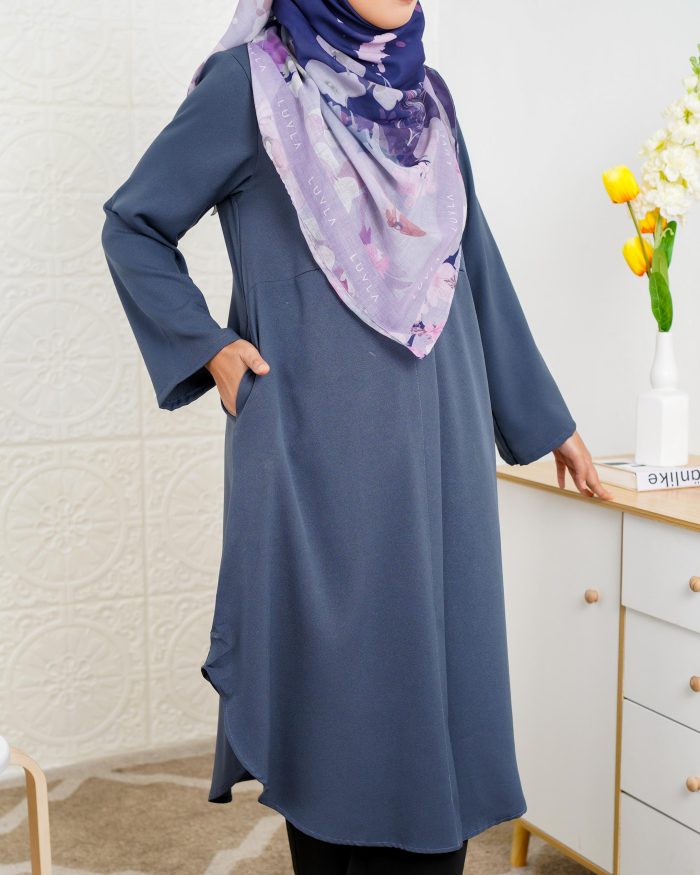 Blouse Sarima - Pebble Blue - Image 4