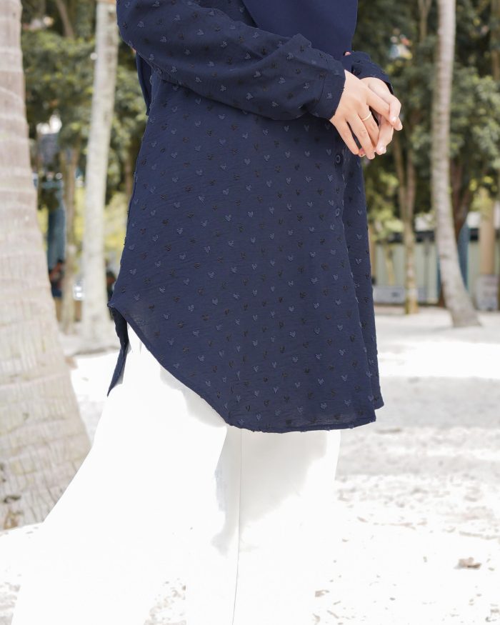 Blouse Syaza - Navy Blue - Image 6