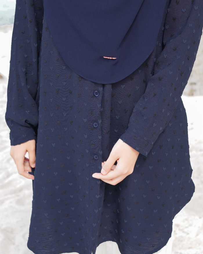 Blouse Syaza - Navy Blue - Image 5