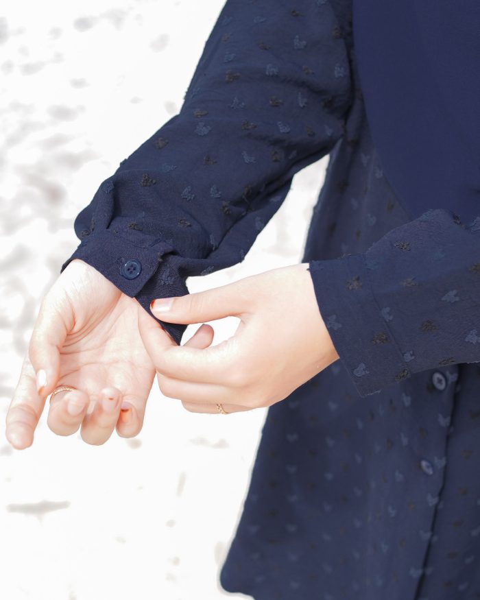 Blouse Syaza - Navy Blue - Image 4