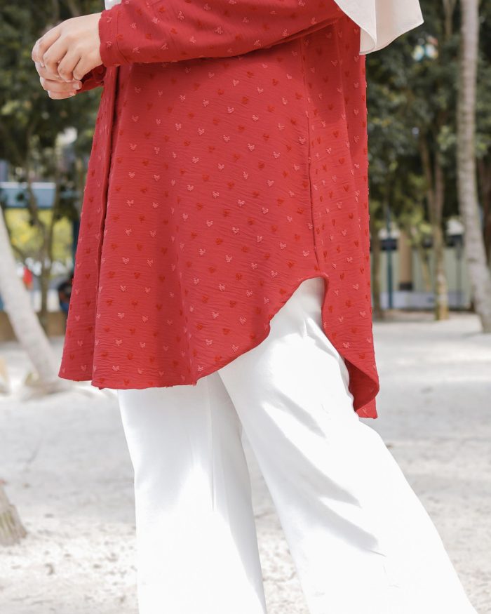 Blouse Syaza - Ruby Red - Image 4