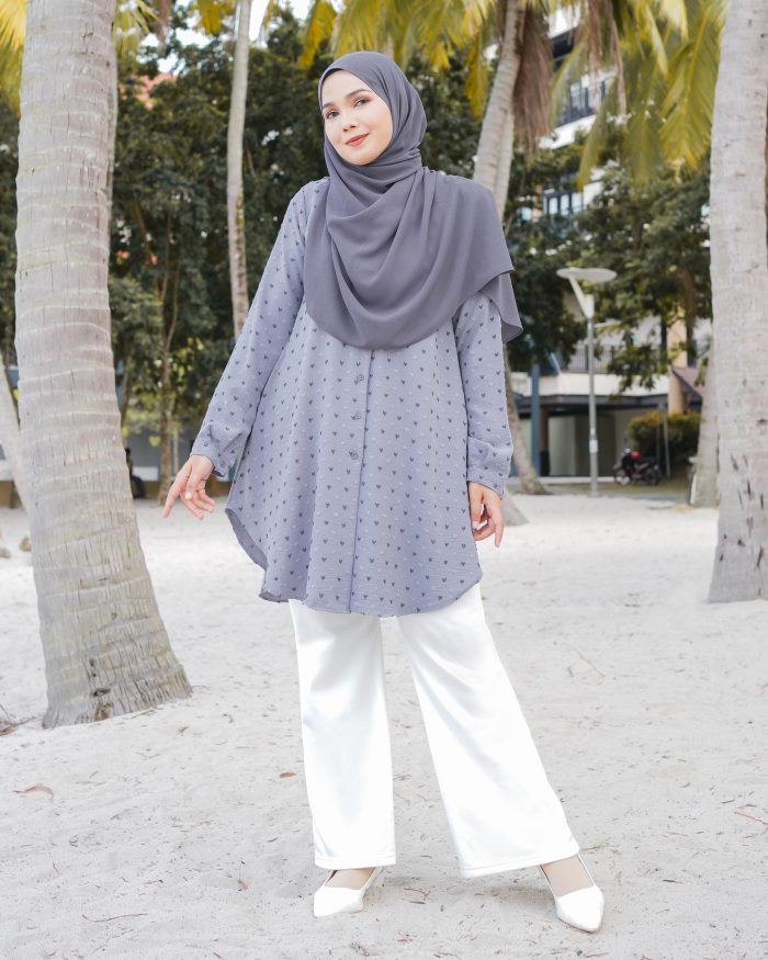 Blouse Syaza - Spruce Grey