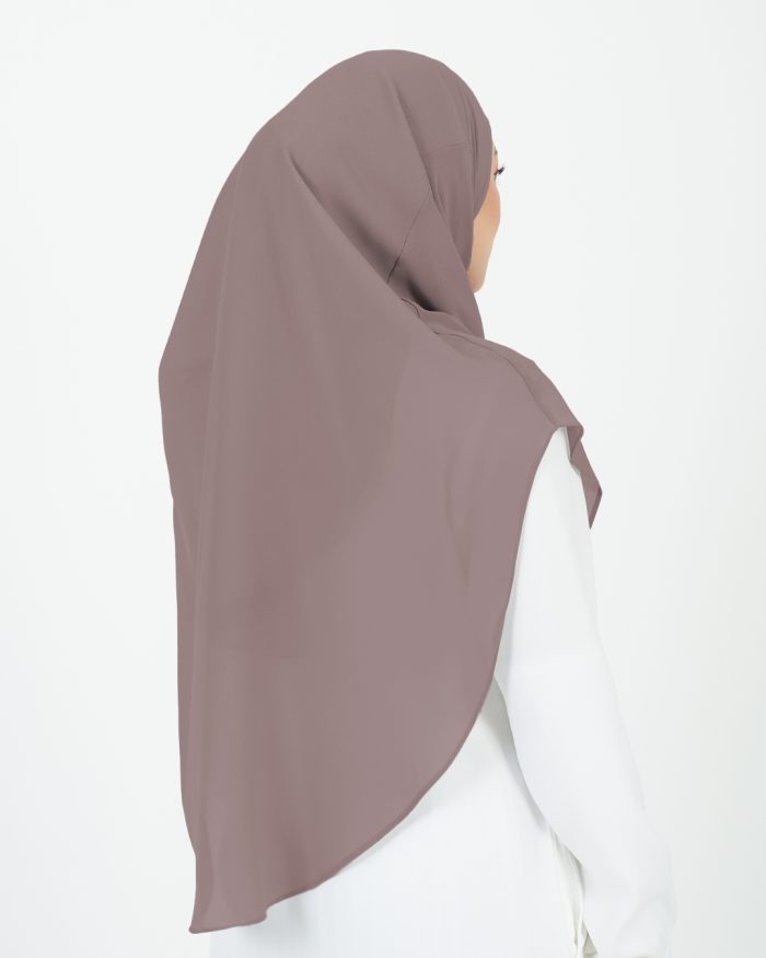 [AS-IS] Tudung Sarung Instant Chiffon Lustia (XL) - Fawn Taupe - Image 4