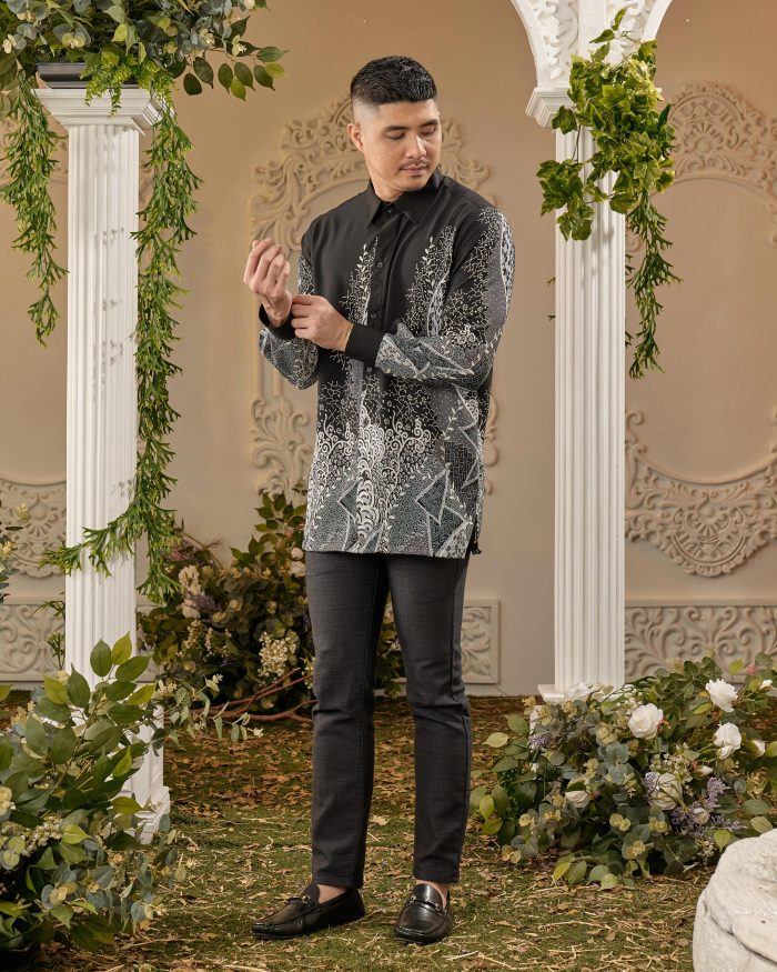 Kemeja Batik Sultan - Aduka Black - Image 3