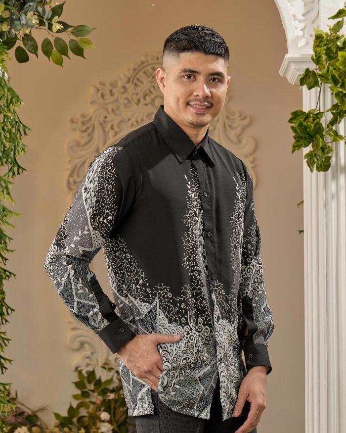 Kemeja Batik Sultan - Aduka Black - Image 4