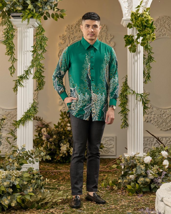 Kemeja Batik Sultan - Aduka Emerald Green