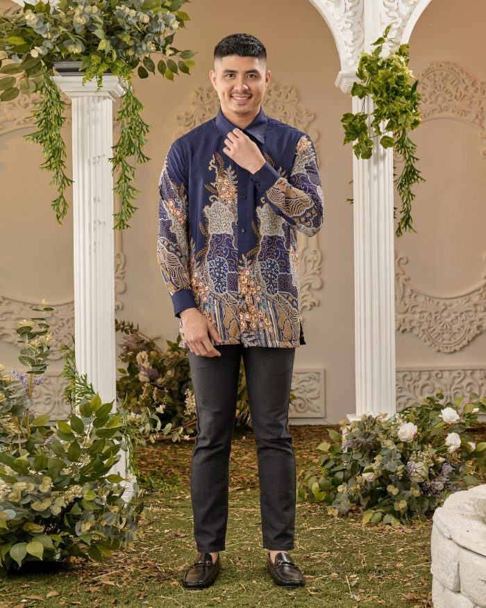 Kemeja Batik Sultan - Karunia Midnight Blue