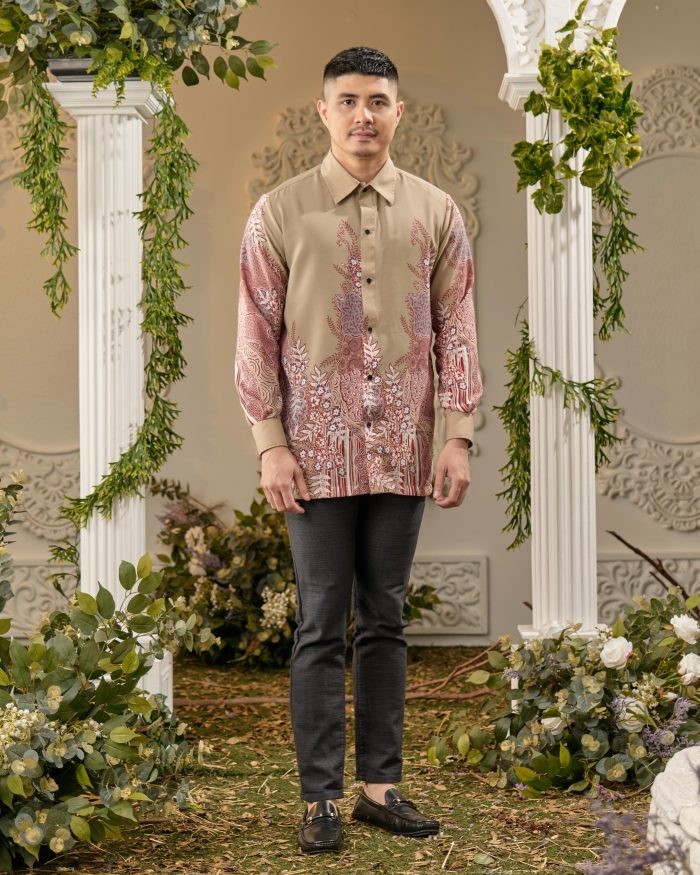 Kemeja Batik Sultan - Karunia Tan Khaki - Image 2