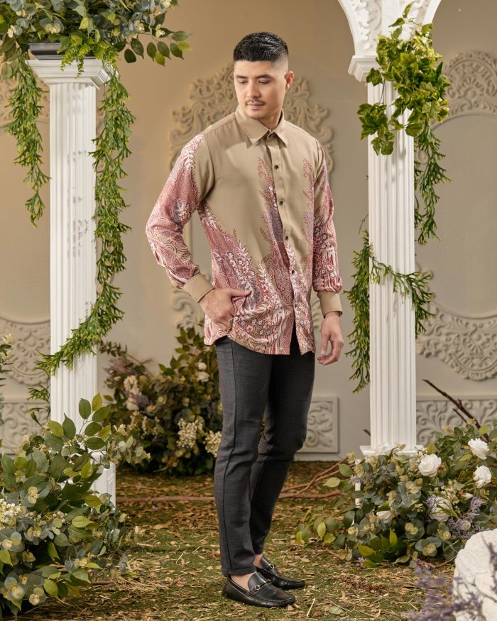 Kemeja Batik Sultan - Karunia Tan Khaki - Image 3