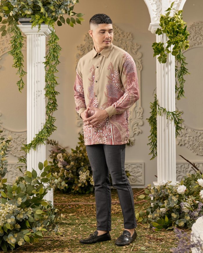 Kemeja Batik Sultan - Karunia Tan Khaki