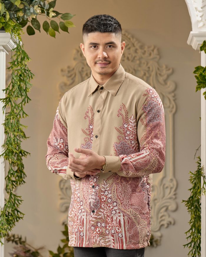 Kemeja Batik Sultan - Karunia Tan Khaki - Image 4