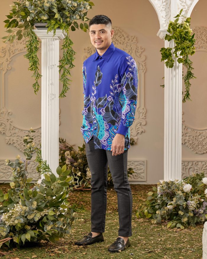 Kemeja Batik Sultan - Kayangan Royal Blue