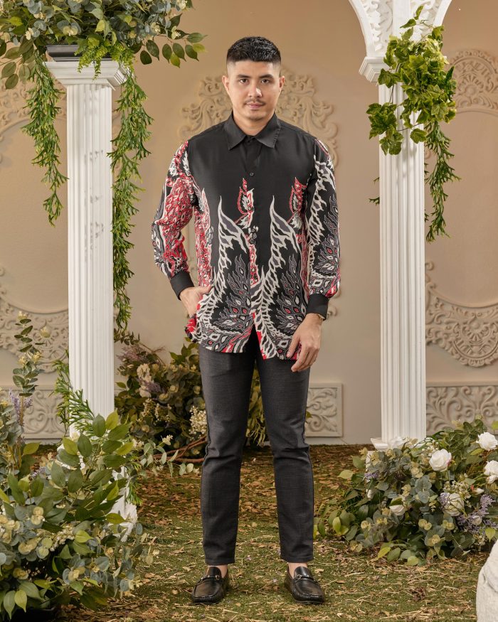 Kemeja Batik Sultan - Pieris Black - Image 2