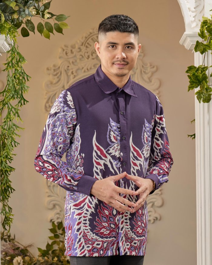 Kemeja Batik Sultan - Pieris Purple - Image 4