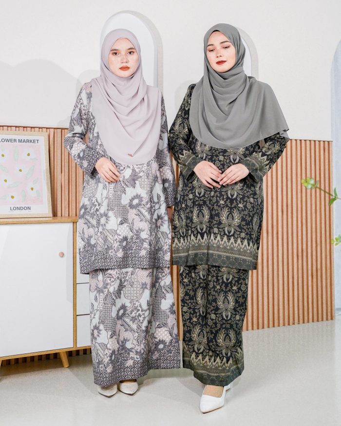 Baju Kurung Batik Safura - Embun - Image 5