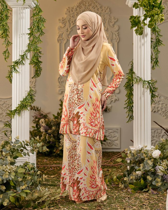 Baju Kurung Moden Batik Sultanah - Pieris Sun Ray