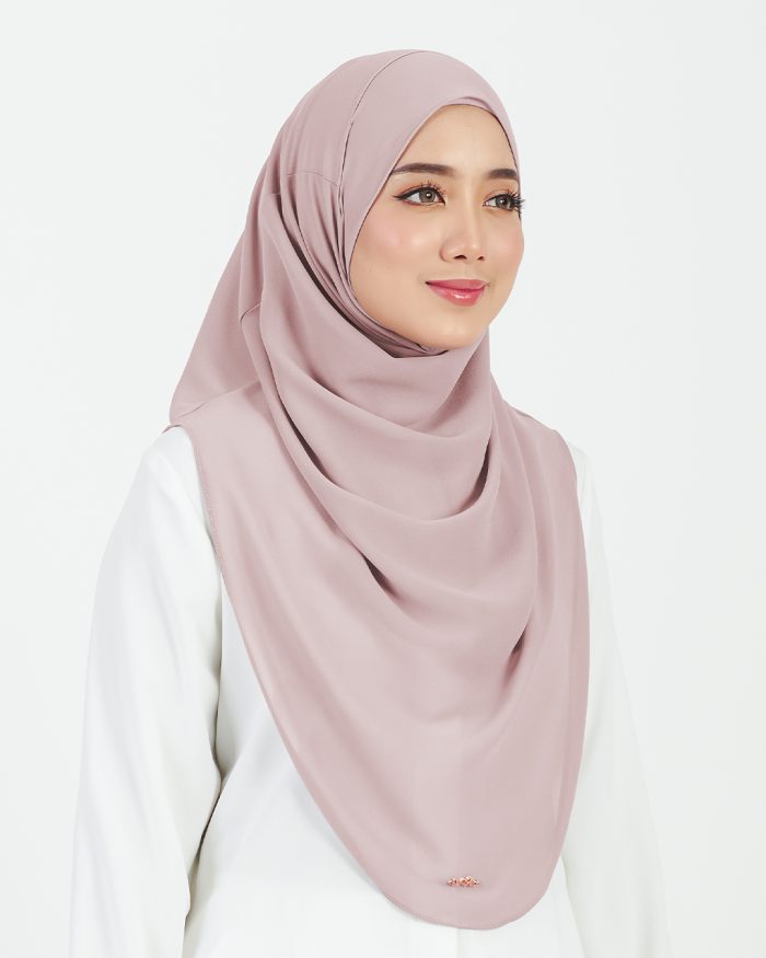 [AS-IS] Tudung Sarung Instant Chiffon Lustia (L) - Primrose - Image 3
