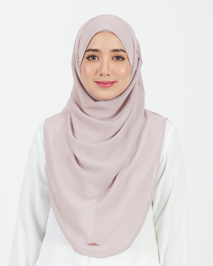 [AS-IS] Tudung Sarung Instant Chiffon Lustia (L) - Silky Crepe - Image 2