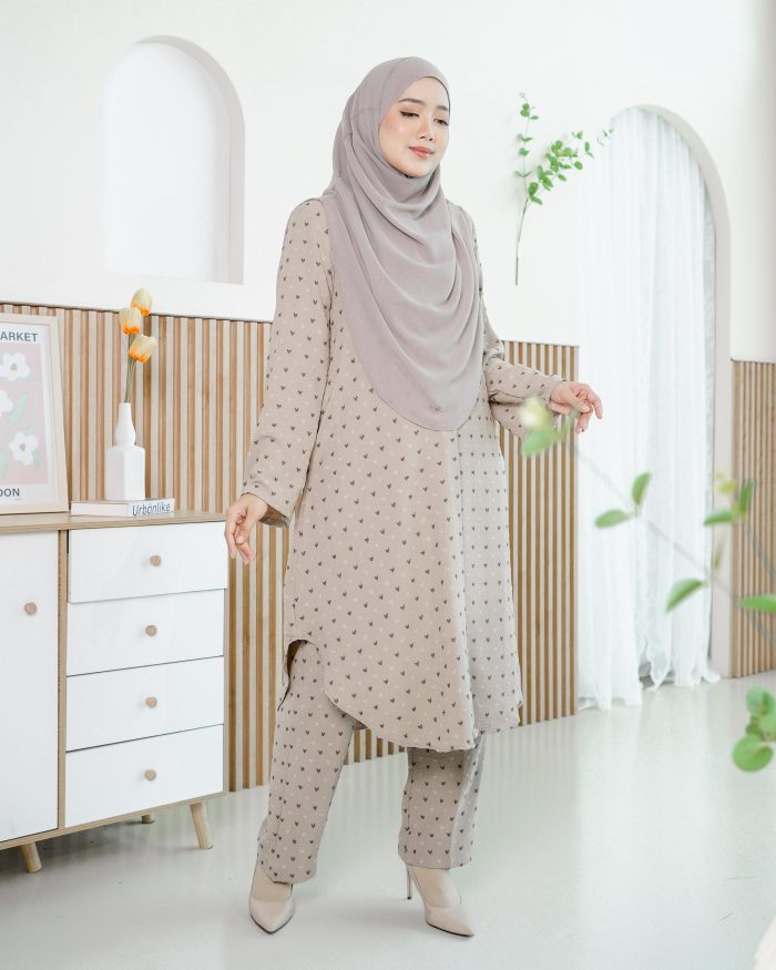 Suit Shafna - Ash Khaki