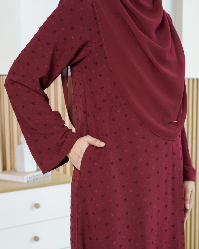 Suit Shafna - Maroon - Image 4