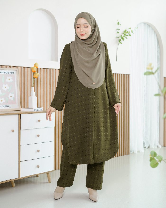 Suit Shafna - Olive Green - Image 2