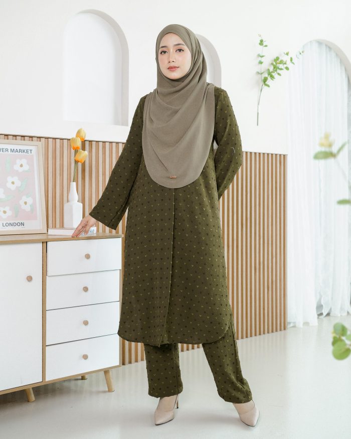 Suit Shafna - Olive Green - Image 3