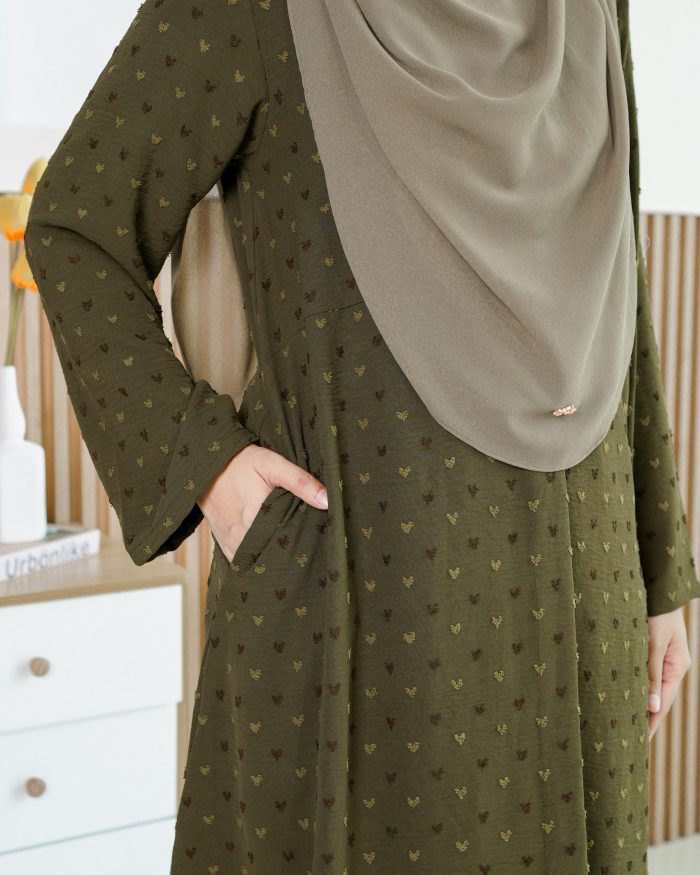 Suit Shafna - Olive Green - Image 6