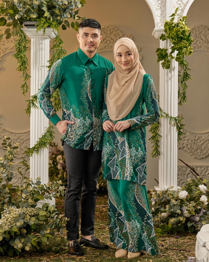 Kemeja Batik Sultan - Aduka Emerald Green - Image 7